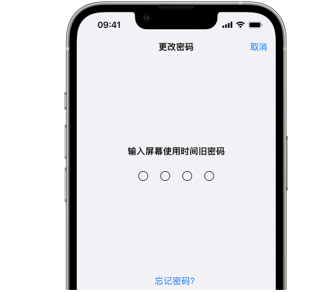 宁波iPhone屏幕维修分享iPhone屏幕使用时间密码忘记了怎么办 