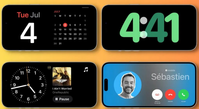 宁波苹果手机维修分享iOS17横屏充电待机显示有什么好处 