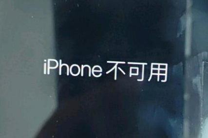 宁波苹果服务网点分享锁屏界面显示“iPhone 不可用”如何解决 